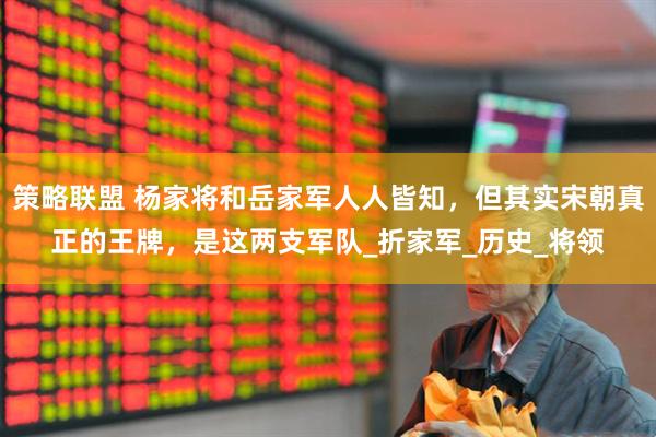 策略联盟 杨家将和岳家军人人皆知，但其实宋朝真正的王牌，是这两支军队_折家军_历史_将领
