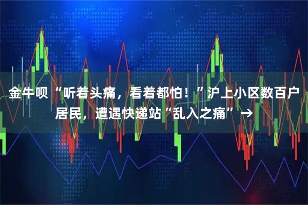 金牛呗 “听着头痛,看着都怕!”沪上小区数百户居民,遭遇快递站“乱入之痛” →